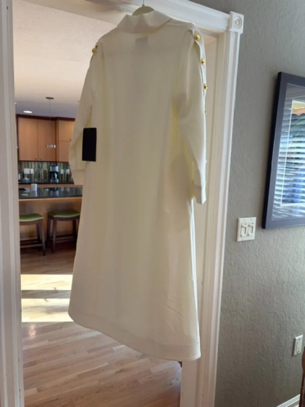 TUCKERNUCK Sarah Creme Belted Midi Dress NWT Large